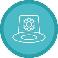 Whitehat Line Multi Circle Icon vector