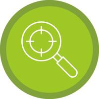 Keyword Targeting Line Multi Circle Icon vector