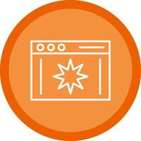 Page Quality Line Multi Circle Icon vector
