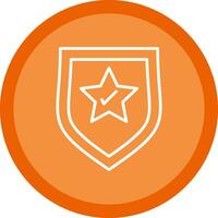 Brand Protection Line Multi Circle Icon vector