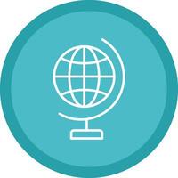 Global World Line Multi Circle Icon vector