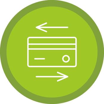 Payment Method Line Multi Circle Icon vector