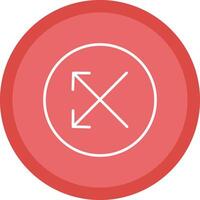 Intersect Line Multi Circle Icon vector