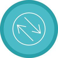 Swap Line Multi Circle Icon vector