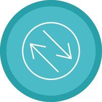 Swap Line Multi Circle Icon vector