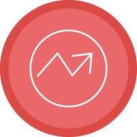 Trend Line Multi Circle Icon vector