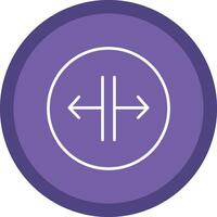 SPLIT Line Multi Circle Icon vector