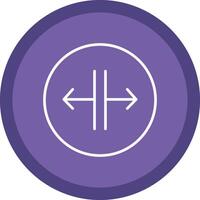 SPLIT Line Multi Circle Icon vector