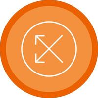 Split Line Multi Circle Icon vector
