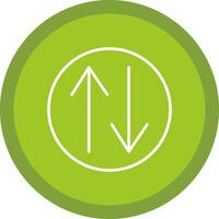 Swap Line Multi Circle Icon vector