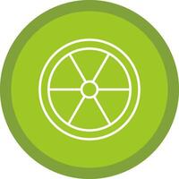 Color Wheel Line Multi Circle Icon vector