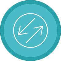 Swap Line Multi Circle Icon vector