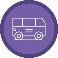 Van Line Multi Circle Icon vector