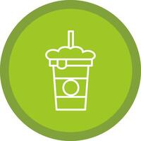 Soda Line Multi Circle Icon vector