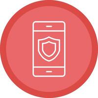 Security Line Multi Circle Icon vector