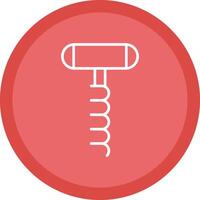 Corkscrew Line Multi Circle Icon vector