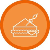 Sandwich Line Multi Circle Icon vector