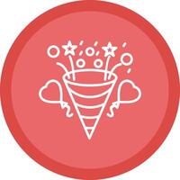 Confetti Line Multi Circle Icon vector