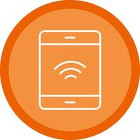 Smartphone Line Multi Circle Icon vector