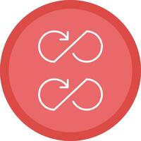 Infinity Line Multi Circle Icon vector