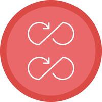 Infinity Line Multi Circle Icon vector