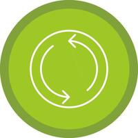 Repeat Line Multi Circle Icon vector