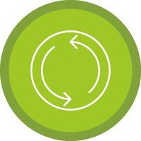 Repeat Line Multi Circle Icon vector