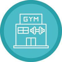 Gym Line Multi Circle Icon vector