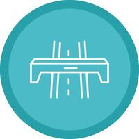 Motorway Line Multi Circle Icon vector