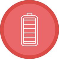 Battery Line Multi Circle Icon vector