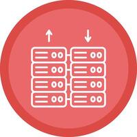 Data Center Line Multi Circle Icon vector