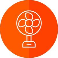 Fan Line Yellow White Icon vector