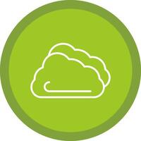 Cloud Line Multi Circle Icon vector