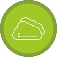 Cloud Line Multi Circle Icon vector