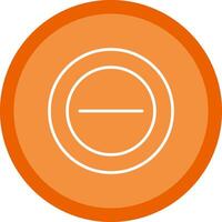 Minus Line Multi Circle Icon vector