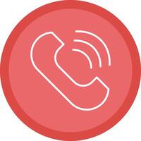 Phone Line Multi Circle Icon vector