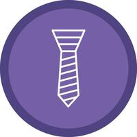 Tie Line Multi Circle Icon vector