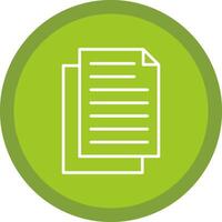 Document Line Multi Circle Icon vector
