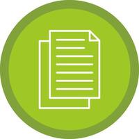 Document Line Multi Circle Icon vector