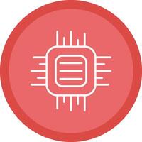 Cpu Line Multi Circle Icon vector