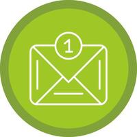 Email Line Multi Circle Icon vector