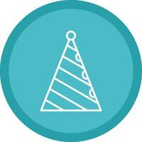 Hat Line Multi Circle Icon vector