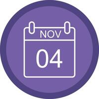 November Line Multi Circle Icon vector