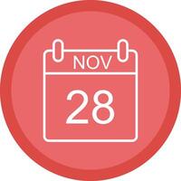 November Line Multi Circle Icon vector