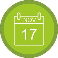 November Line Multi Circle Icon vector