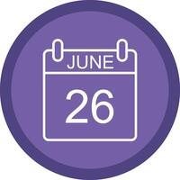 June Line Multi Circle Icon vector