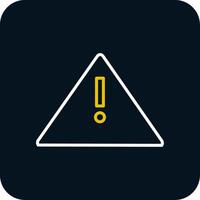 Alert Sign Line Red Circle Icon vector