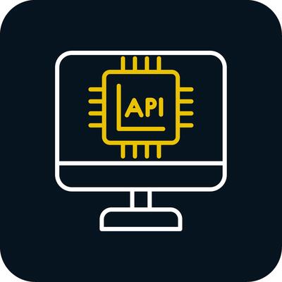 Api Interface Line Red Circle Icon