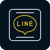 APP Line Red Circle Icon vector
