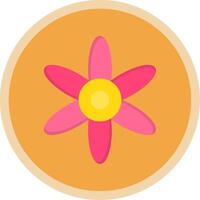 Amaryllis Flat Multi Circle Icon vector